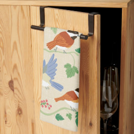 Chickadee Birds Sång Kitchen Towel Kökshandduk
