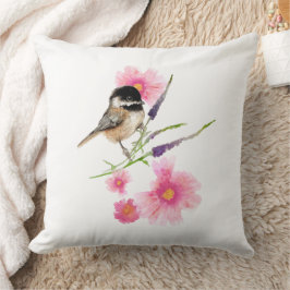 Chickadee Black Caps Art Kudde
