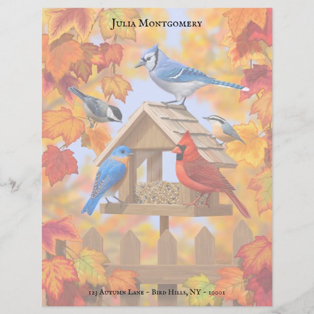 Chickadee Bluebird Cardinal Jay Höumn Bird Feeder (Framsida)