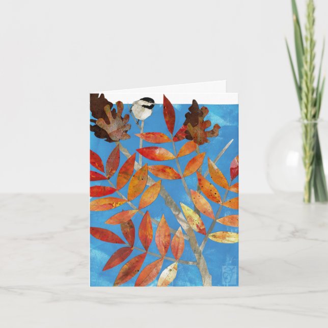 Chickadee Card Tack Kort (Framsida)