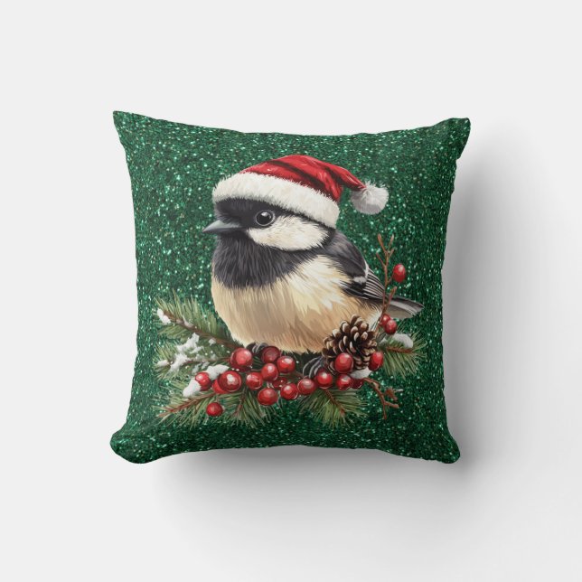 Chickadee Dekorativ kudde (Framsida)