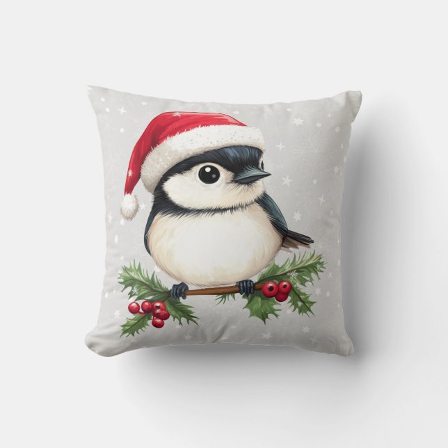 Chickadee Dekorativ kudde (Framsida)