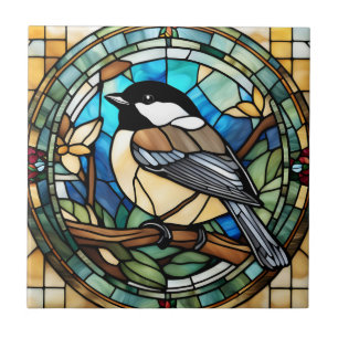Chickadee Faux - Underbar av glasskikt Kakelplatta