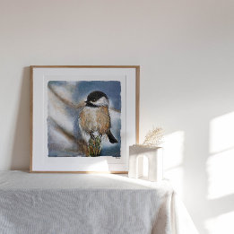Chickadee Fine Art Print Poster