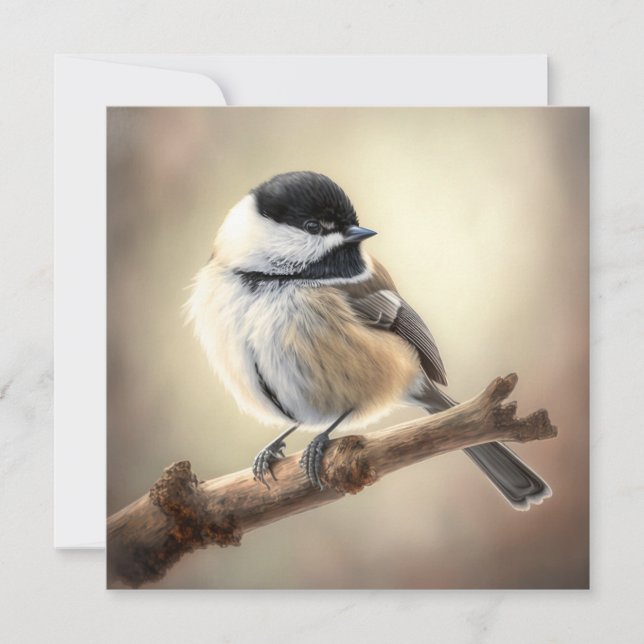 Chickadee Flat Card (Framsida)