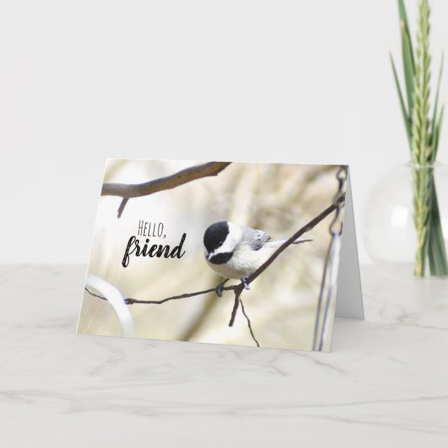 Chickadee-hälsningskort Kort (Framsida)