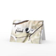 Chickadee-hälsningskort