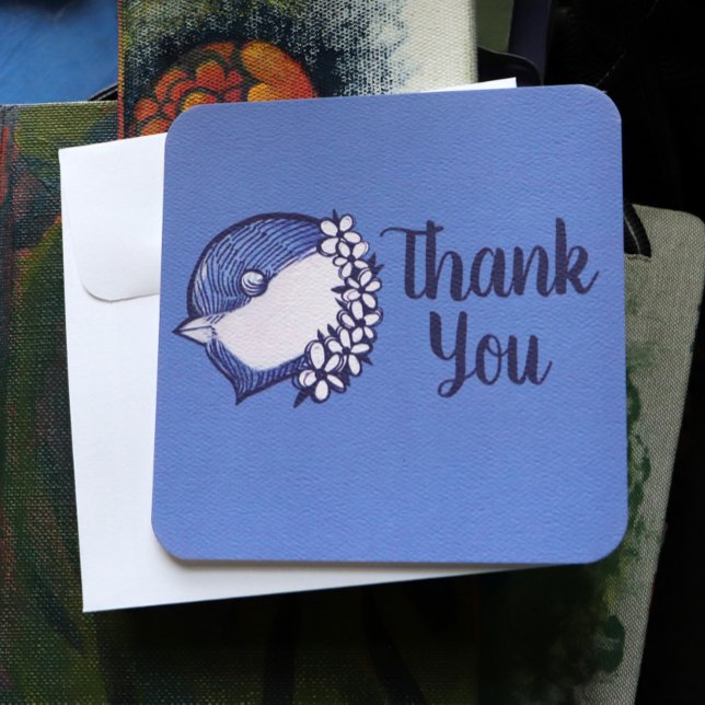 Chickadee in blue birding design bird (Skapare uppladdad)