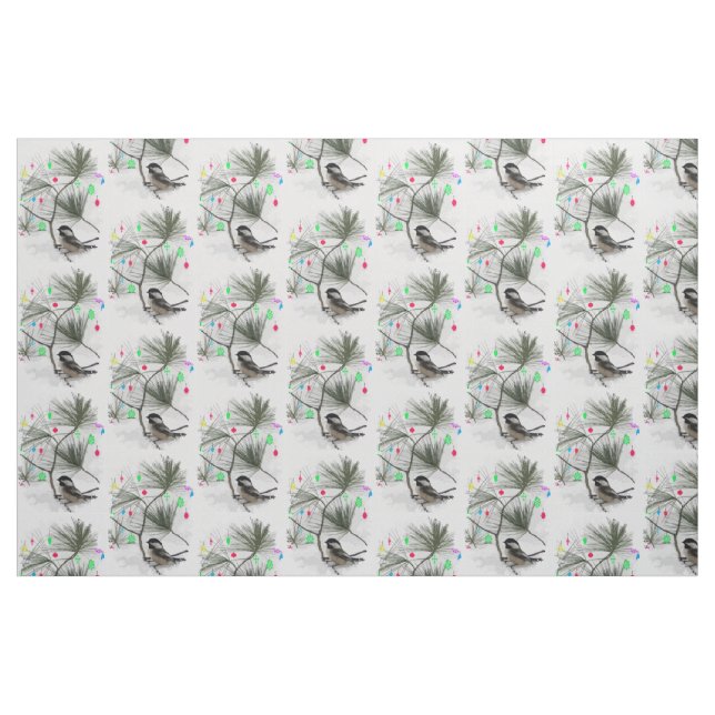 Chickadee jul Fabric Tyg (Fat Quarter)