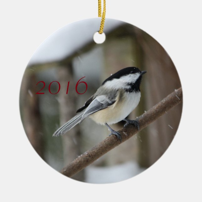 Chickadee jul Ornament (Framsidan)
