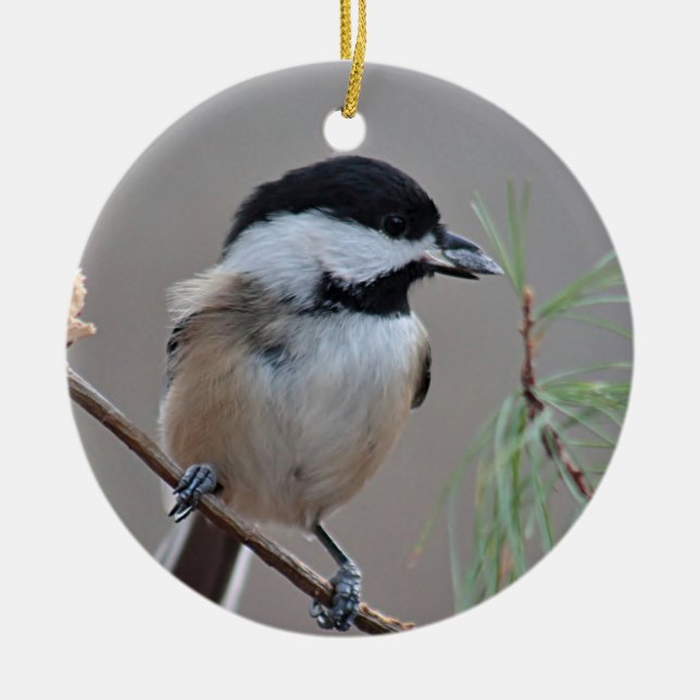 Chickadee Julgransprydnad Keramik (Framsidan)