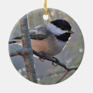 Chickadee Julgransprydnad Keramik