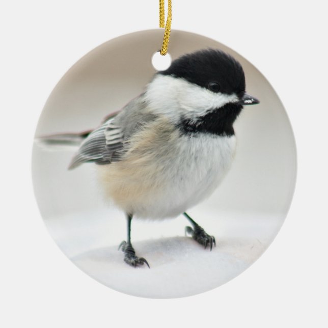 Chickadee Julgransprydnad Keramik (Framsidan)