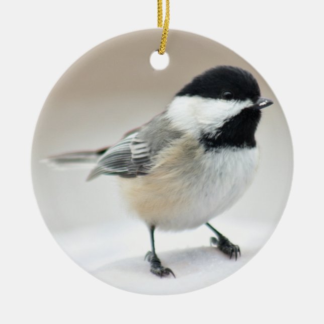 Chickadee Julgransprydnad Keramik (Framsidan)