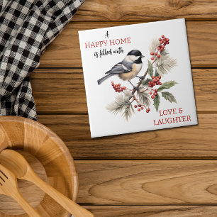 Chickadee Kärlek och Skratthem Kakelplatta