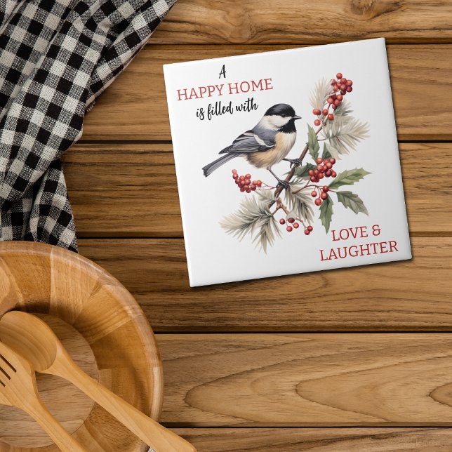 Chickadee Kärlek och Skratthem Kakelplatta (Skapare uppladdad)