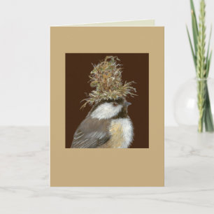 Chickadee med hatt kort