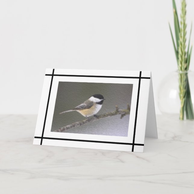 Chickadee Note Card Kort (Framsida)