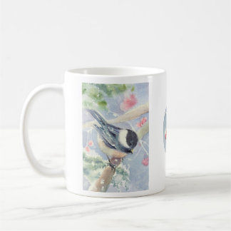 Chickadee och bärmugg kaffemugg
