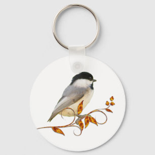 Chickadee om judiskt Löv Nyckelring