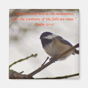 Chickadee på en Twig Magnet