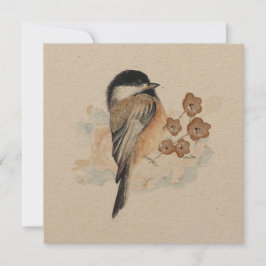 Chickadee Painting Watercolor