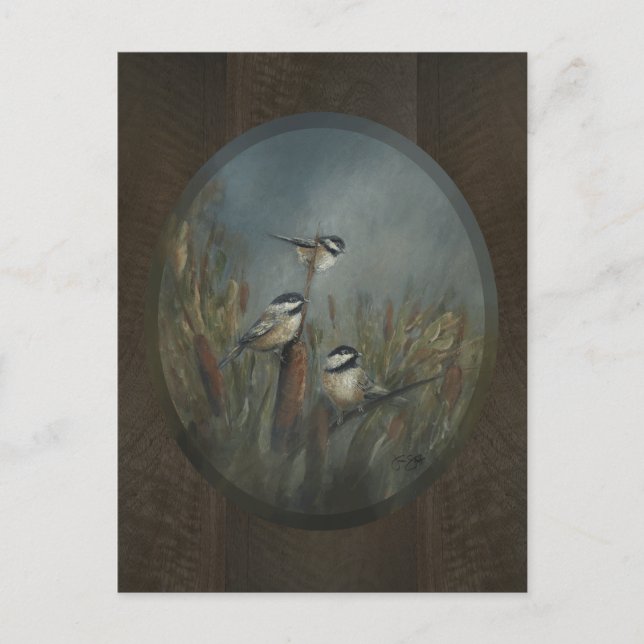 Chickadee Pond Vykort (Framsida)