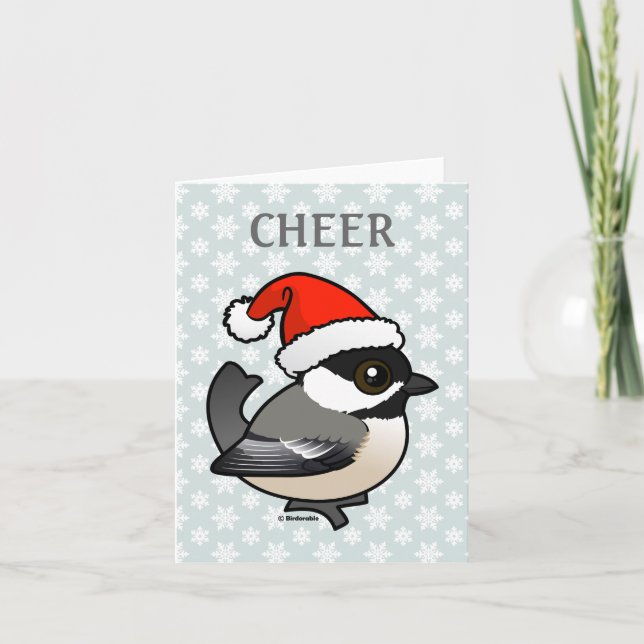 Chickadee Santa Helgkort (Framsida)