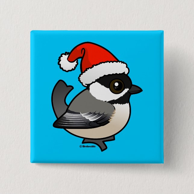 Chickadee Santa Knapp (Framsida)