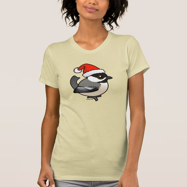 Chickadee Santa T-shirt (Framsida)