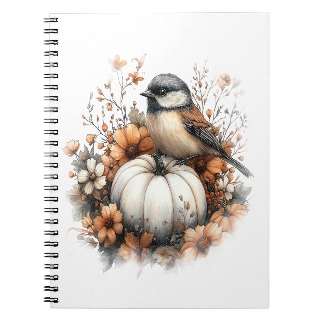 Chickadee Shirt Land Pumpkin Anteckningsbok (Framsidan)
