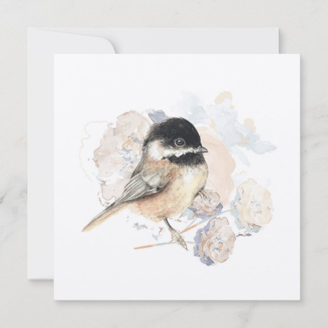 Chickadee Songbird Watercolor (Framsida)