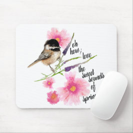 Chickadee Sweet Caps Watercolor Say Musmatta