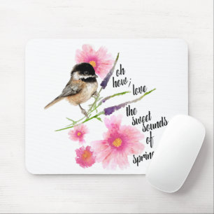 Chickadee Sweet Caps Watercolor Say Musmatta