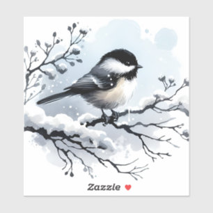 Chickadee Vinyl Sticker Klistermärken
