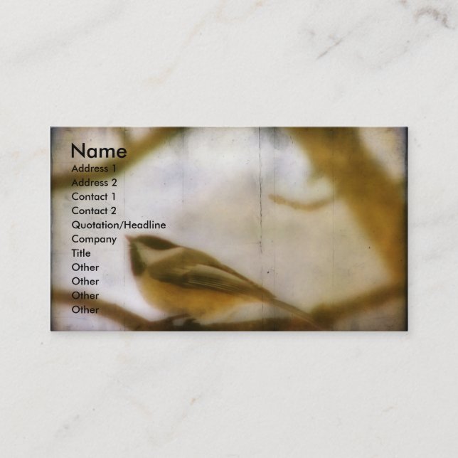 Chickadee Visitkort (Framsida)