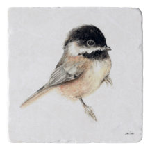 Chickadee Watercolor Art