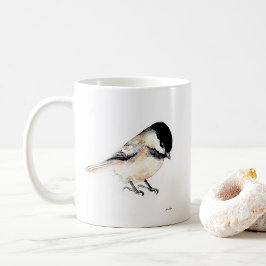Chickadee Watercolor Art Coffee Mugg