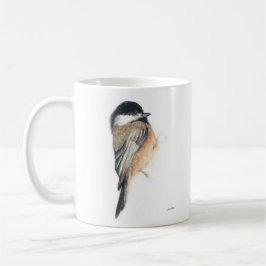 Chickadee Watercolor Art Coffee Mugg