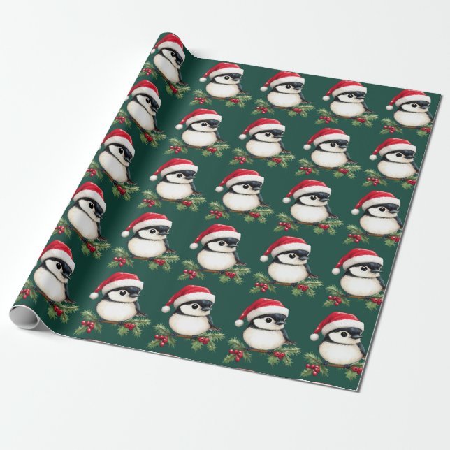 Chickadee Wrapping Papper Presentpapper (Utrullad)