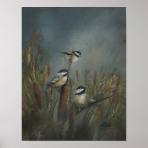 Chickadees-dammen Poster