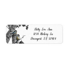 "Chickadees" [design 2] Returadress Etikett