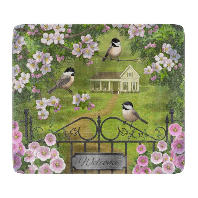 Chickadees Flowers Victorian Farmhouse (Framsidan)