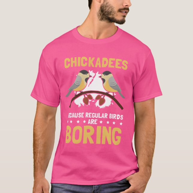 Chickadees för Bird Chickadee-pojken T Shirt (Framsida)
