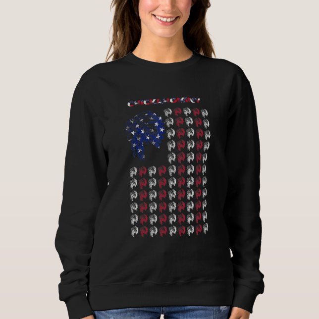 Chickahominy Native Indian Chief USA flagga T Shirt (Framsida)