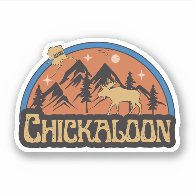 Chickaloon, Alaska-klistermärke Klistermärken (Framsida)