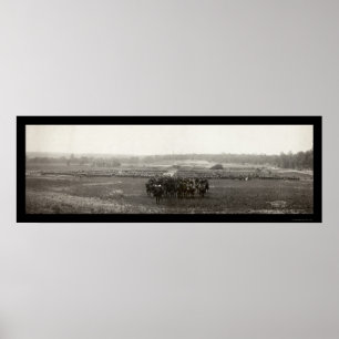 Chickamauga arméfoto 1898 poster