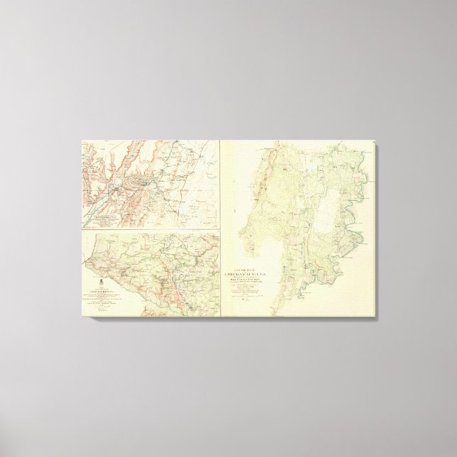 Chickamauga, Ga Canvastryck (Framsida)