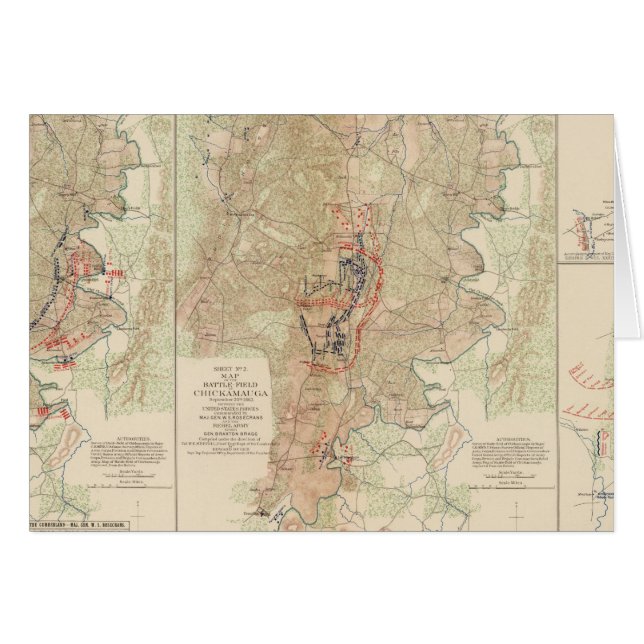 Chickamauga, Turkeytown Valley Hälsningskort (Framsidan Horizontal)