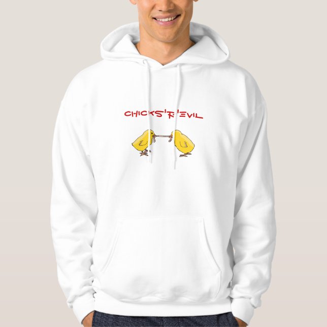 chickar CHICKS'R'EVIL Hoodie (Framsida)